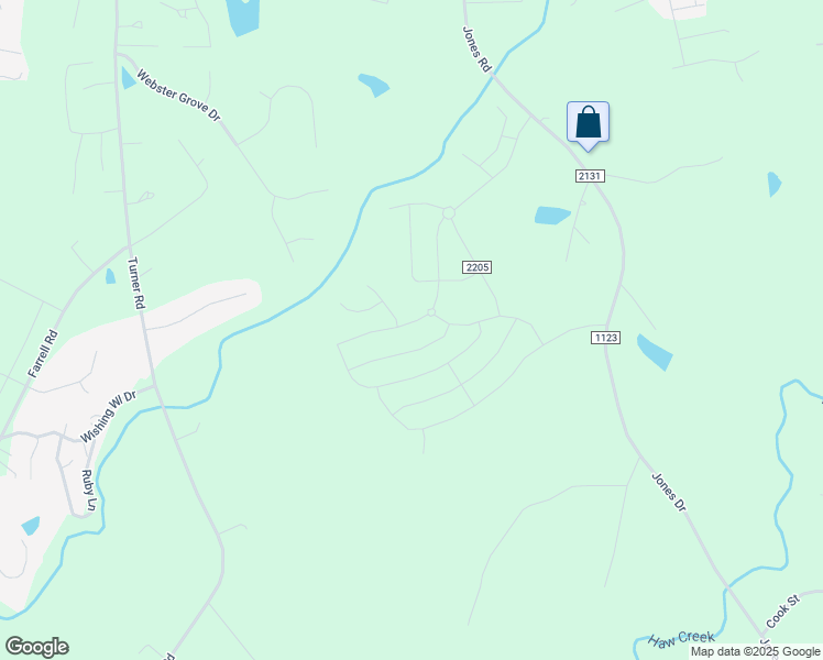 map of restaurants, bars, coffee shops, grocery stores, and more near 1357 Abington Drive in Mebane