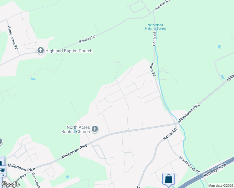 map of restaurants, bars, coffee shops, grocery stores, and more near 6200 Daniels Branch Lane in Knoxville