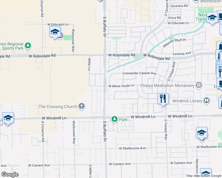 map of restaurants, bars, coffee shops, grocery stores, and more near 7764 Corte Bianca Court in Las Vegas