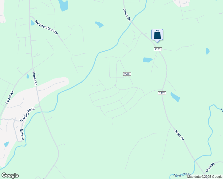 map of restaurants, bars, coffee shops, grocery stores, and more near 1353 Abington Drive in Mebane