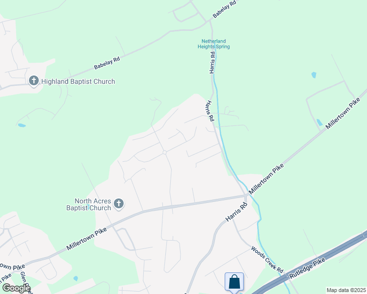 map of restaurants, bars, coffee shops, grocery stores, and more near 6230 Daniels Branch Lane in Knoxville