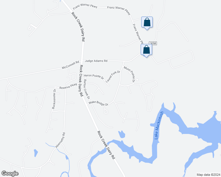map of restaurants, bars, coffee shops, grocery stores, and more near 2001 Heron Pointe Drive in Whitsett