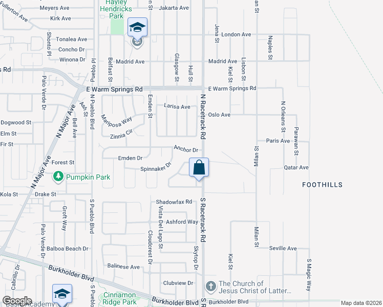 map of restaurants, bars, coffee shops, grocery stores, and more near 930 Anchor Drive in Henderson