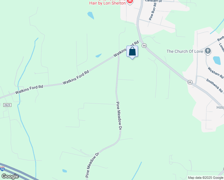 map of restaurants, bars, coffee shops, grocery stores, and more near 2360 Pine Meadow Drive in Kernersville