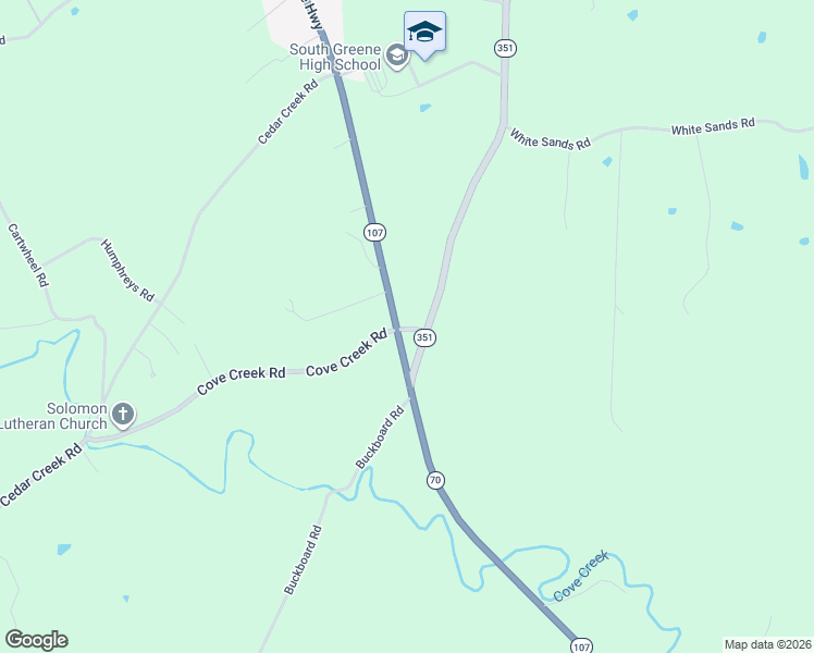 map of restaurants, bars, coffee shops, grocery stores, and more near 8010 Asheville Highway in Greeneville