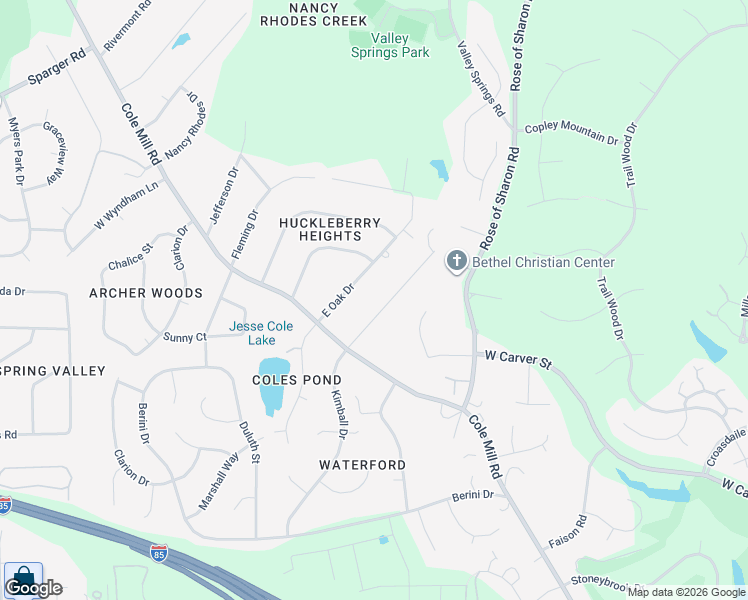 map of restaurants, bars, coffee shops, grocery stores, and more near 1125 Kimball Drive in Durham