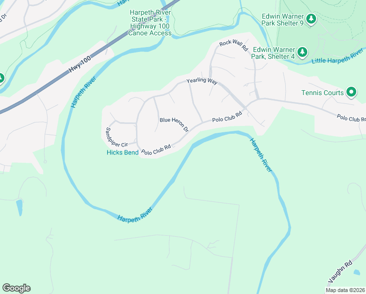 map of restaurants, bars, coffee shops, grocery stores, and more near 2917 Polo Club Road in Nashville