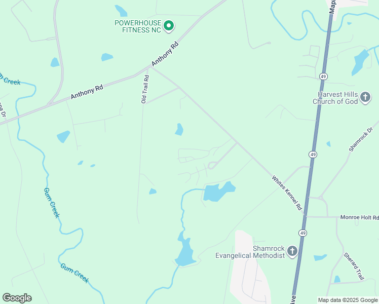 map of restaurants, bars, coffee shops, grocery stores, and more near 1658 Whites Kennel Road in Burlington