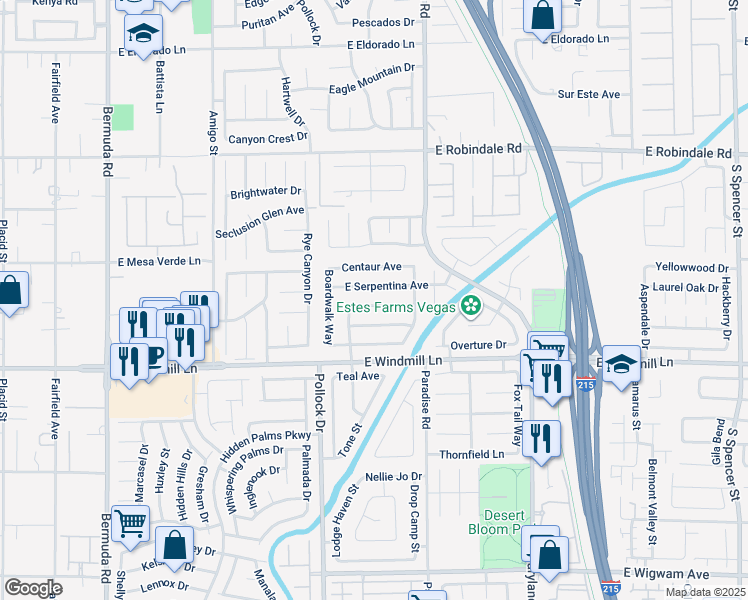 map of restaurants, bars, coffee shops, grocery stores, and more near 884 Carnival Avenue in Las Vegas