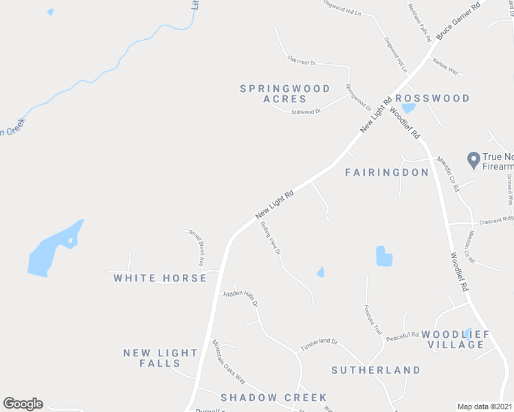 map of restaurants, bars, coffee shops, grocery stores, and more near 16021 New Light Road in Wake Forest