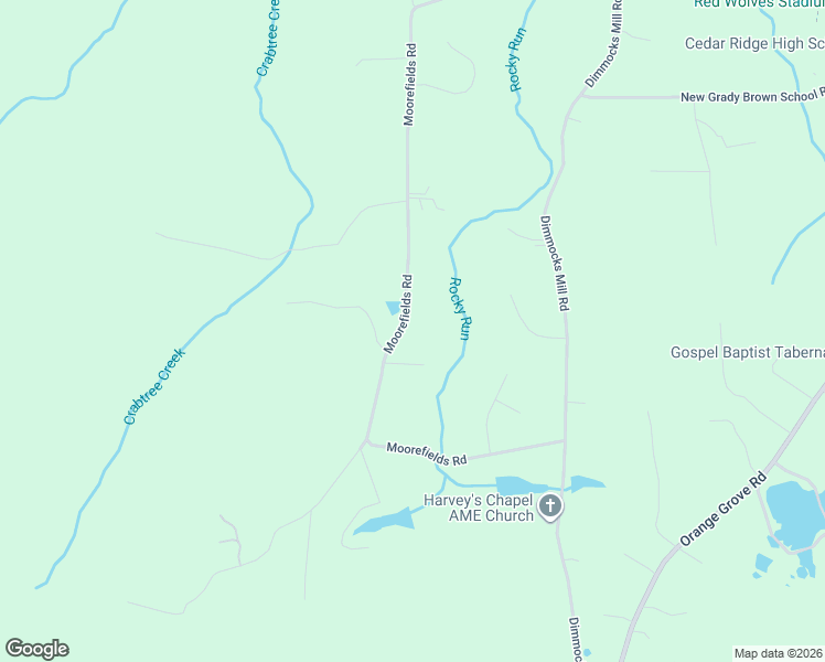 map of restaurants, bars, coffee shops, grocery stores, and more near 2710 Moorefields Road in Hillsborough
