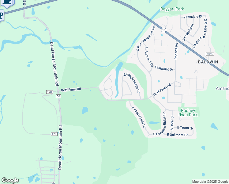 map of restaurants, bars, coffee shops, grocery stores, and more near 1691 South Coopers Cove in Fayetteville