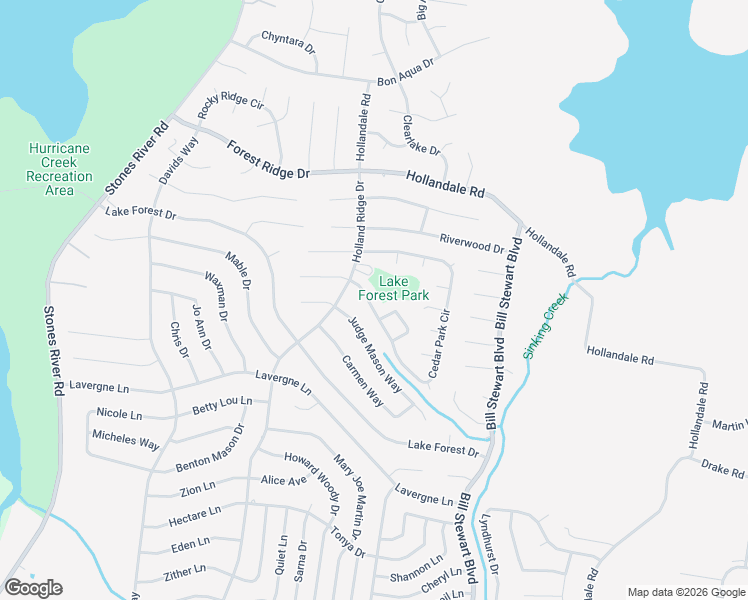 map of restaurants, bars, coffee shops, grocery stores, and more near 529 Cedar Park Cir in La Vergne
