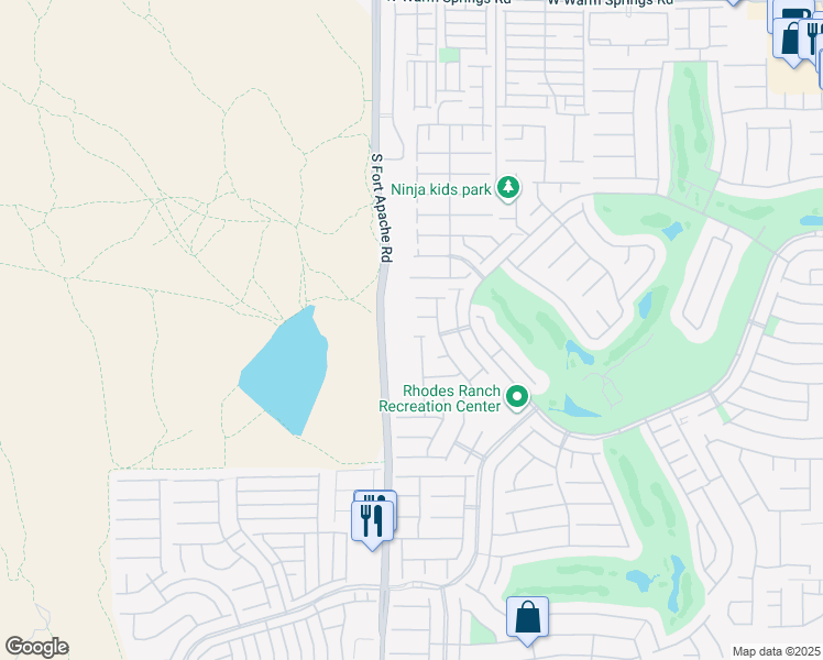 map of restaurants, bars, coffee shops, grocery stores, and more near 292 Scramble Drive in Las Vegas