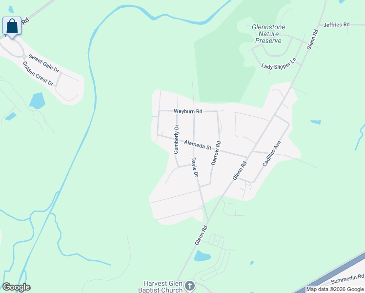 map of restaurants, bars, coffee shops, grocery stores, and more near 3706 Alameda Street in Durham