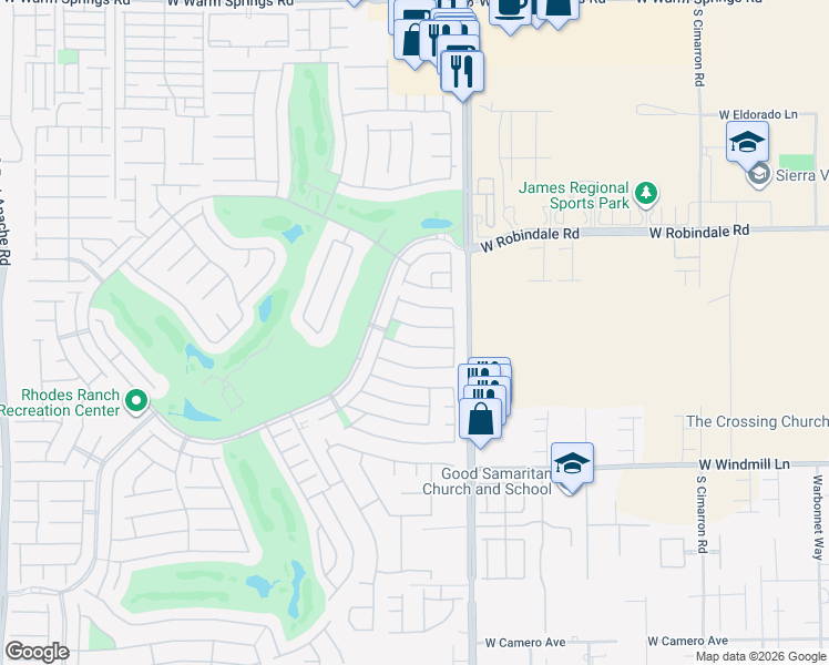map of restaurants, bars, coffee shops, grocery stores, and more near 311 Turtle Peak Avenue in Las Vegas