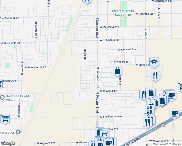 map of restaurants, bars, coffee shops, grocery stores, and more near 4982 Tioga Pass Avenue in Las Vegas