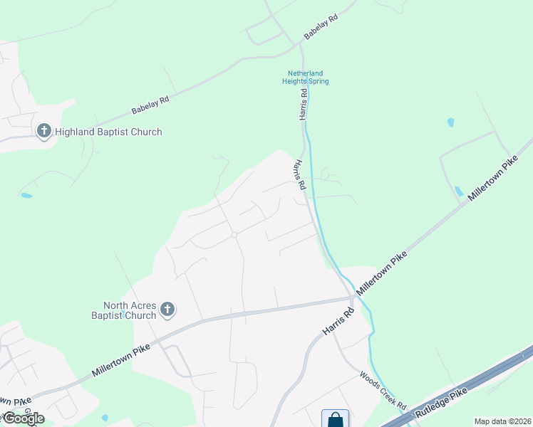 map of restaurants, bars, coffee shops, grocery stores, and more near 6312 East McMillan Creek Drive in Knoxville