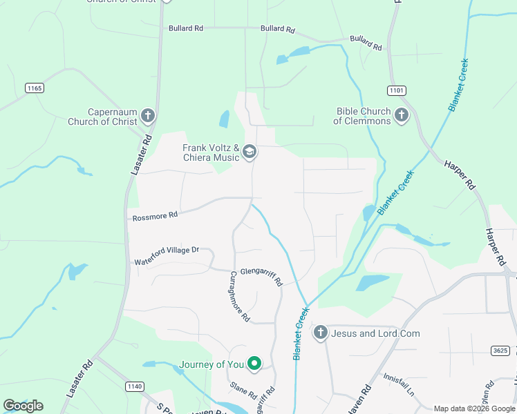 map of restaurants, bars, coffee shops, grocery stores, and more near 1837 Curraghmore Road in Clemmons