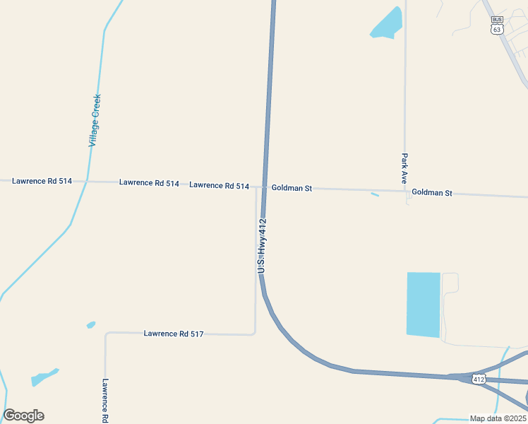 map of restaurants, bars, coffee shops, grocery stores, and more near Lawrence Road 517 in Hoxie