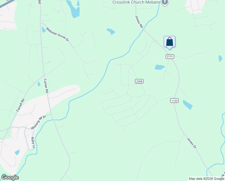 map of restaurants, bars, coffee shops, grocery stores, and more near 3240 Burgess Drive in Mebane