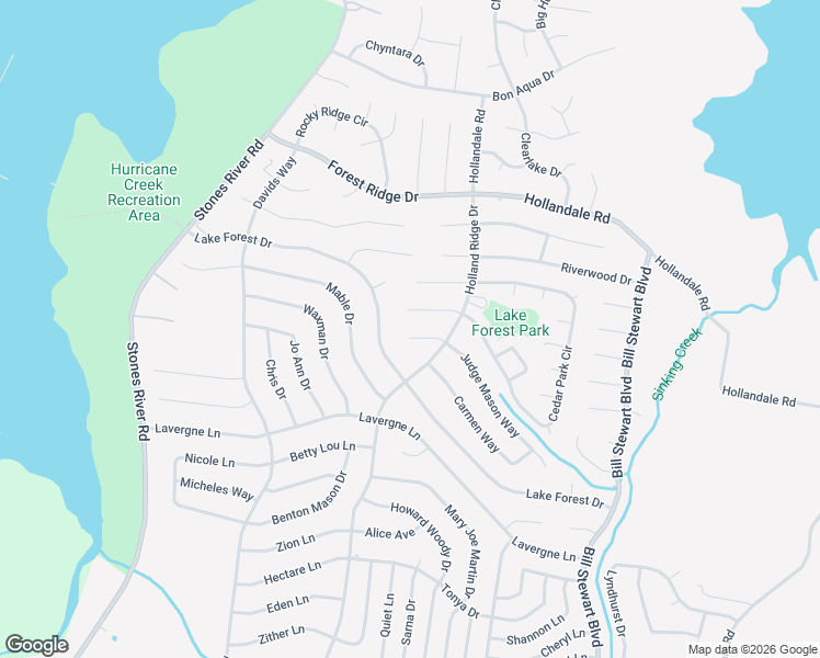 map of restaurants, bars, coffee shops, grocery stores, and more near 608 Kerry Hawkins Cove in La Vergne