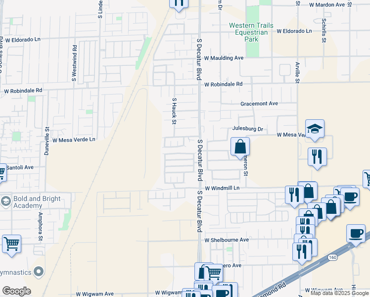 map of restaurants, bars, coffee shops, grocery stores, and more near 4982 Tioga Pass Avenue in Las Vegas
