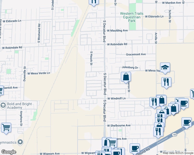 map of restaurants, bars, coffee shops, grocery stores, and more near 4982 Tioga Pass Avenue in Las Vegas