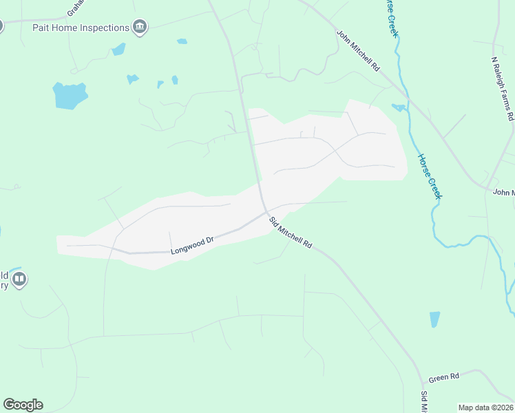 map of restaurants, bars, coffee shops, grocery stores, and more near 200 Longwood Drive in Youngsville