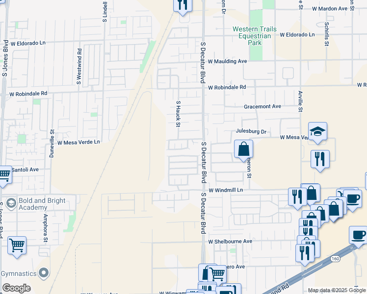 map of restaurants, bars, coffee shops, grocery stores, and more near 7938 Homer Court in Las Vegas