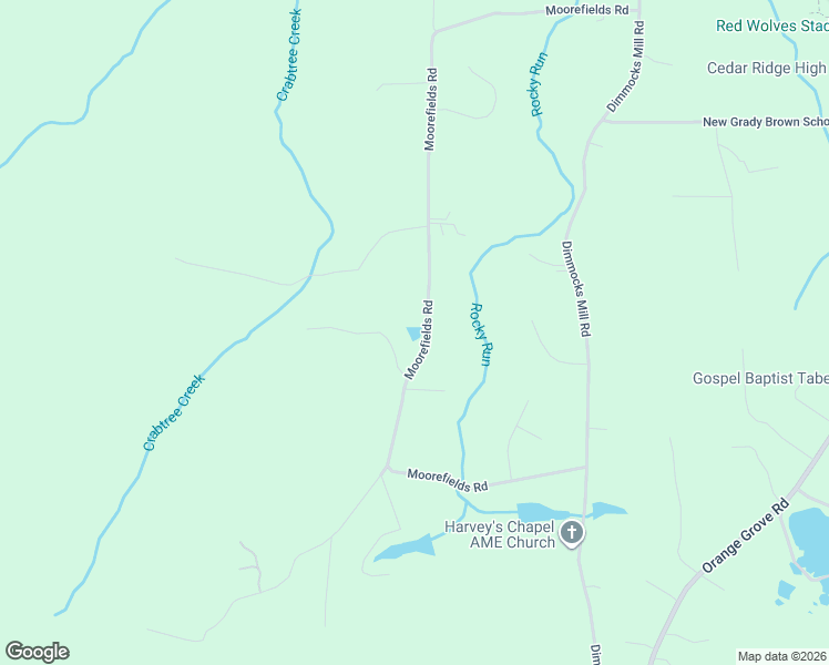 map of restaurants, bars, coffee shops, grocery stores, and more near 2710 Moorefields Road in Hillsborough
