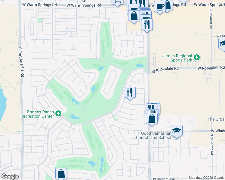 map of restaurants, bars, coffee shops, grocery stores, and more near 73 Chateau Whistler Court in Las Vegas