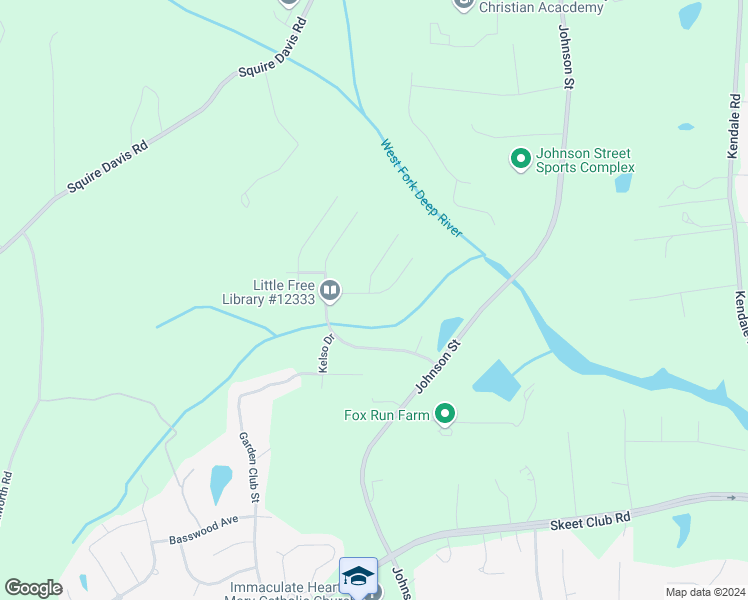 map of restaurants, bars, coffee shops, grocery stores, and more near 1432 Cantwell Court in High Point