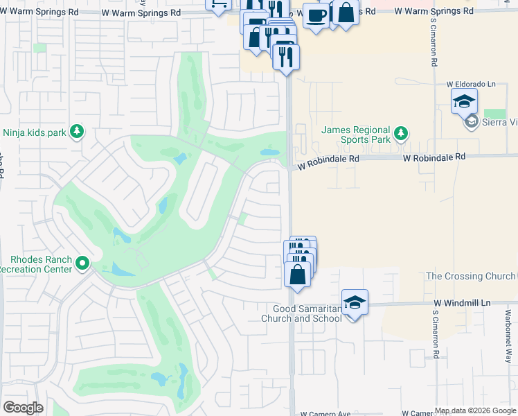 map of restaurants, bars, coffee shops, grocery stores, and more near 321 Turtle Peak Avenue in Las Vegas