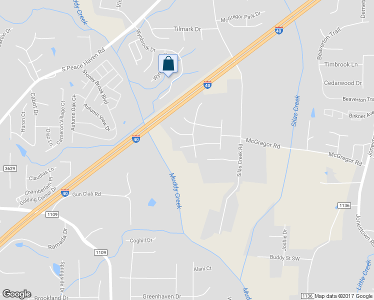 map of restaurants, bars, coffee shops, grocery stores, and more near 328 Cutty Sark Road in Winston-Salem