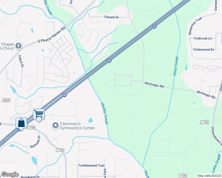 map of restaurants, bars, coffee shops, grocery stores, and more near 328 Cutty Sark Road in Winston-Salem