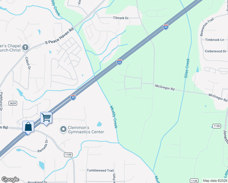 map of restaurants, bars, coffee shops, grocery stores, and more near 336 Cutty Sark Road in Winston-Salem