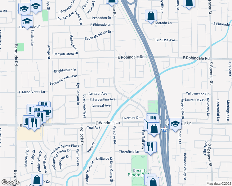 map of restaurants, bars, coffee shops, grocery stores, and more near 1035 Legato Drive in Las Vegas