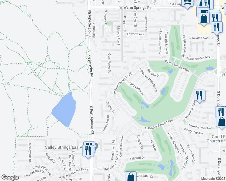 map of restaurants, bars, coffee shops, grocery stores, and more near 120 Wicked Wedge Way in Las Vegas