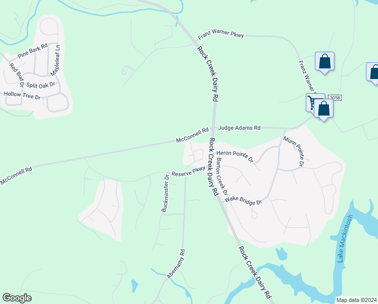 map of restaurants, bars, coffee shops, grocery stores, and more near 1914 Anders Court in Whitsett