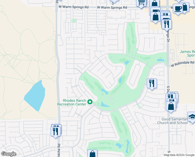 map of restaurants, bars, coffee shops, grocery stores, and more near 191 Cliff Valley Drive in Las Vegas