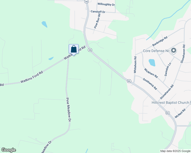 map of restaurants, bars, coffee shops, grocery stores, and more near 2368 Ranger Trail in Kernersville
