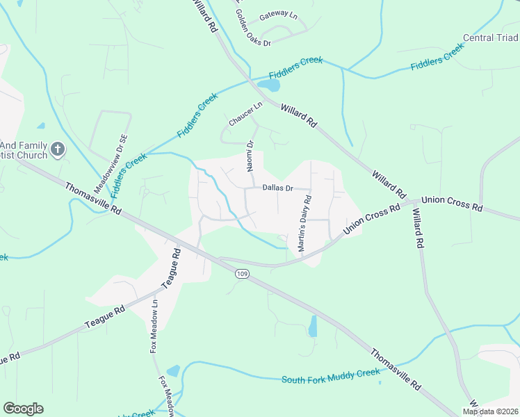 map of restaurants, bars, coffee shops, grocery stores, and more near 2914 Chestnut Heights Road in Winston-Salem