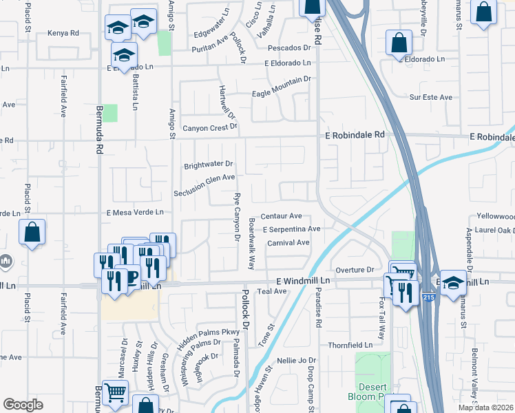 map of restaurants, bars, coffee shops, grocery stores, and more near 835 Royal Moon Avenue in Las Vegas