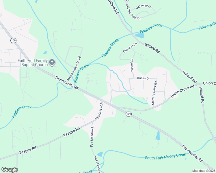 map of restaurants, bars, coffee shops, grocery stores, and more near 2615 Chestnut Heights Road in Winston-Salem