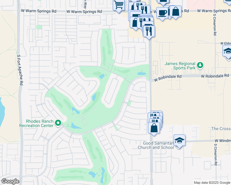 map of restaurants, bars, coffee shops, grocery stores, and more near 41 Chateau Whistler Court in Las Vegas