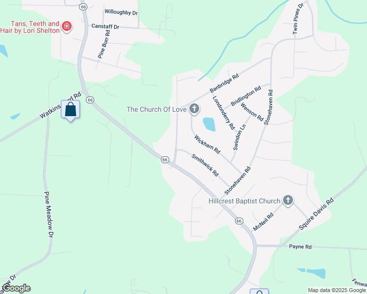 map of restaurants, bars, coffee shops, grocery stores, and more near 2403 Smithwick Road in Kernersville