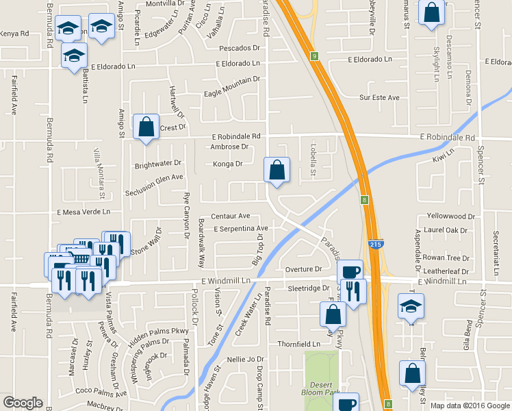 map of restaurants, bars, coffee shops, grocery stores, and more near 975 Royal Moon Avenue in Las Vegas