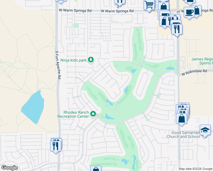 map of restaurants, bars, coffee shops, grocery stores, and more near 61 Bridal Falls Court in Las Vegas