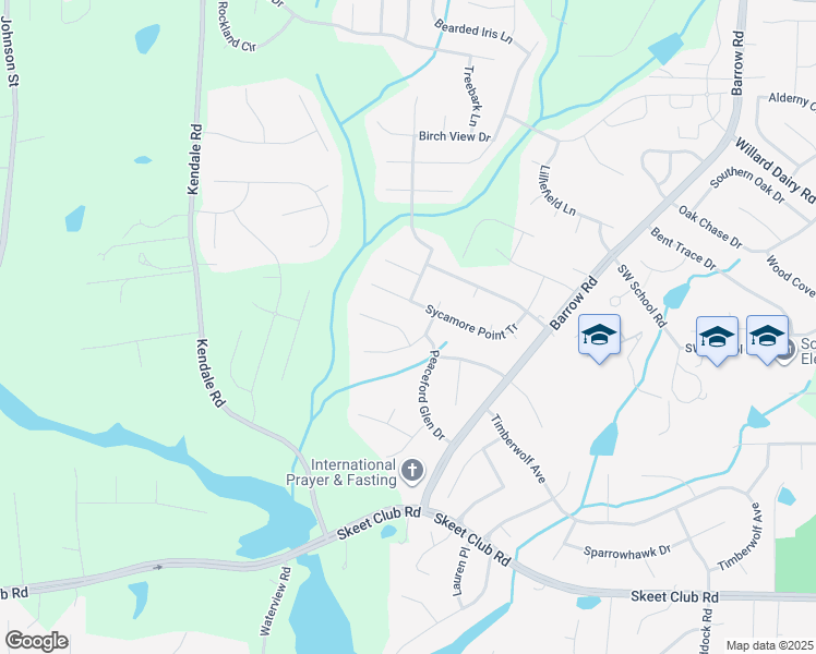 map of restaurants, bars, coffee shops, grocery stores, and more near 2955 Glen Echo Court in High Point